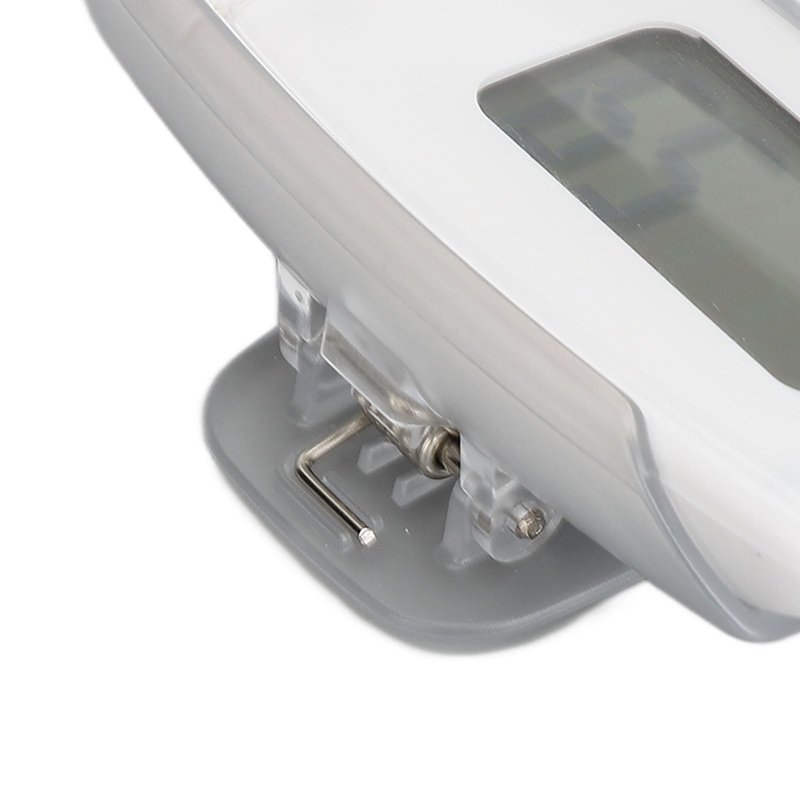 Pedometer for Walking, Accurate Simple Step Counter with Large Digital Display, USB Rechargeable Portable Step Clip on for Seniors (White)