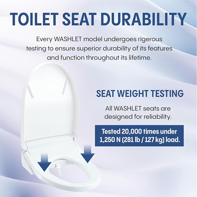 TOTO® WASHLET®+ S7A Electronic Bidet Toilet Seat, EWATER+® Bowl and Wand Cleaning, Auto Open and Close Classic Lid, Elongated, Cotton White - SW4734AT40#01