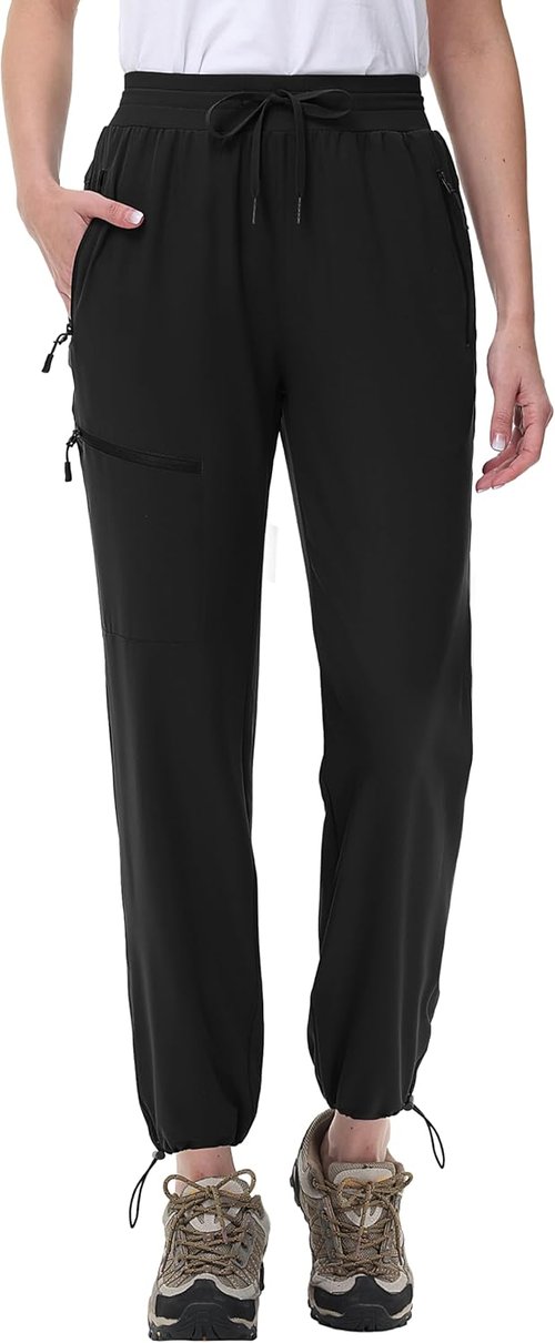 MAGCOMSEN Women's Hiking Pants - UPF 50+ Water Resistant, Quick Dry, Lightweight Cargo Pants with 4 Pockets