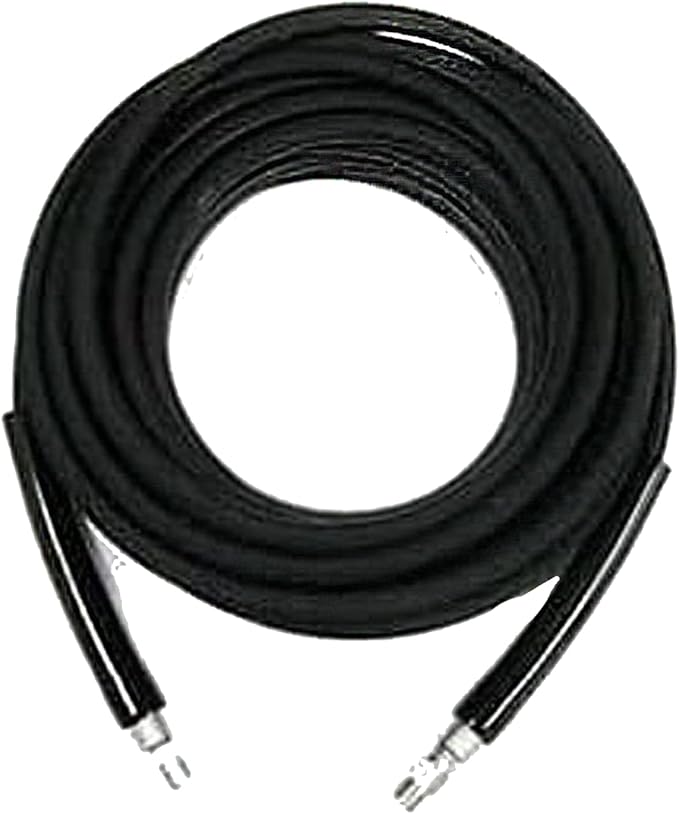 MTM Hydro Kobrajet High Pressure Washer Hose 3/8” 4000 PSI 50’ for Car Wash and Detailing, Pressure Washer Accessories, Black Commercial Grade