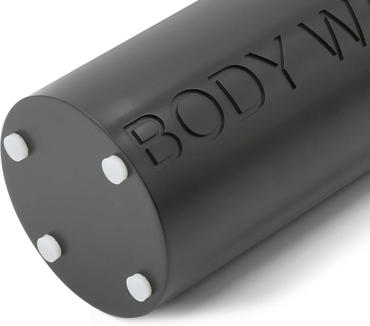 Matte Black Body Wash Dispenser Luxurious Refillable Pump Bottle with Embossed Text, Durable Construction for Bathroom and Shower