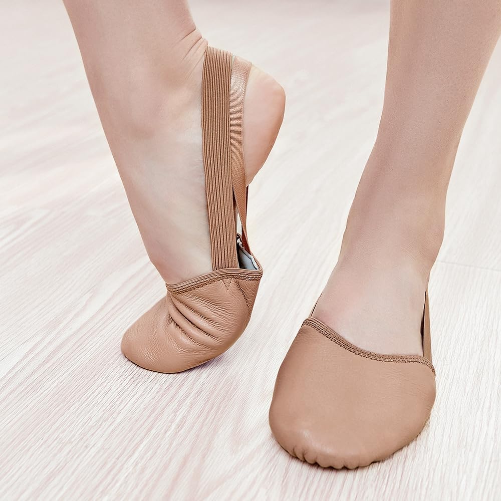 Stelle Leather Half Soles Dance Shoes - Lyrical Pirouette Turners for All Ages | Versatile & Durable