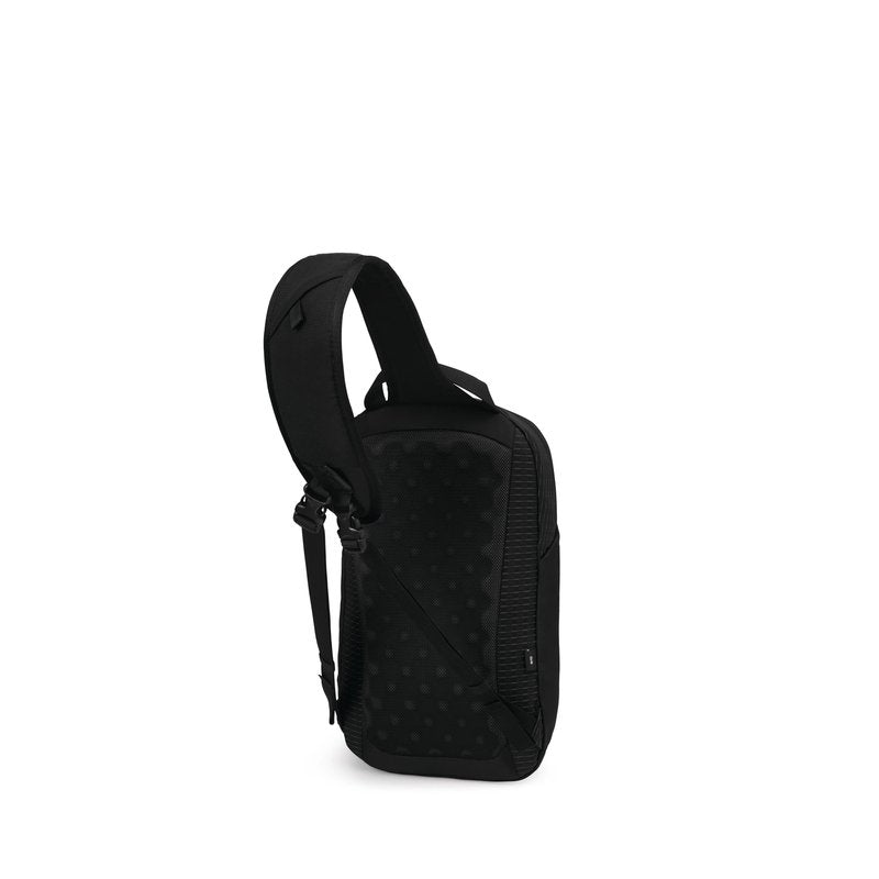Osprey Quasar Shoulder Sling Bag - Everyday Crossbody Backpack with Laptop Sleeve, Bottle Pocket, & Phone Pocket, Black