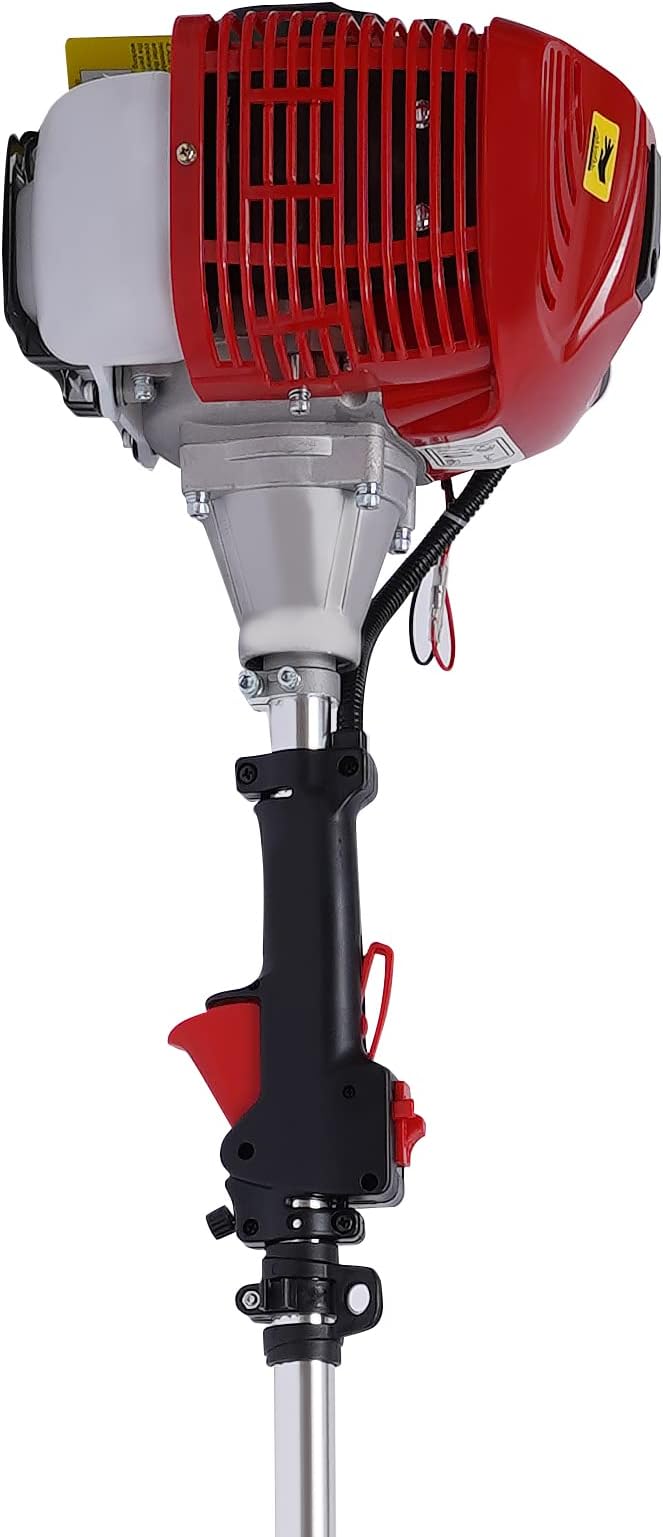 Sweeper Machine, 52cc Gas Power Sweeper 2 Stroke Handheld Broom Sweeper 2.3HP Gasoline Engine Power Broom Brush Clear with Air Cooled Motor EPA Engine for Cleaning Driveway Turf Lawn Snow Garden