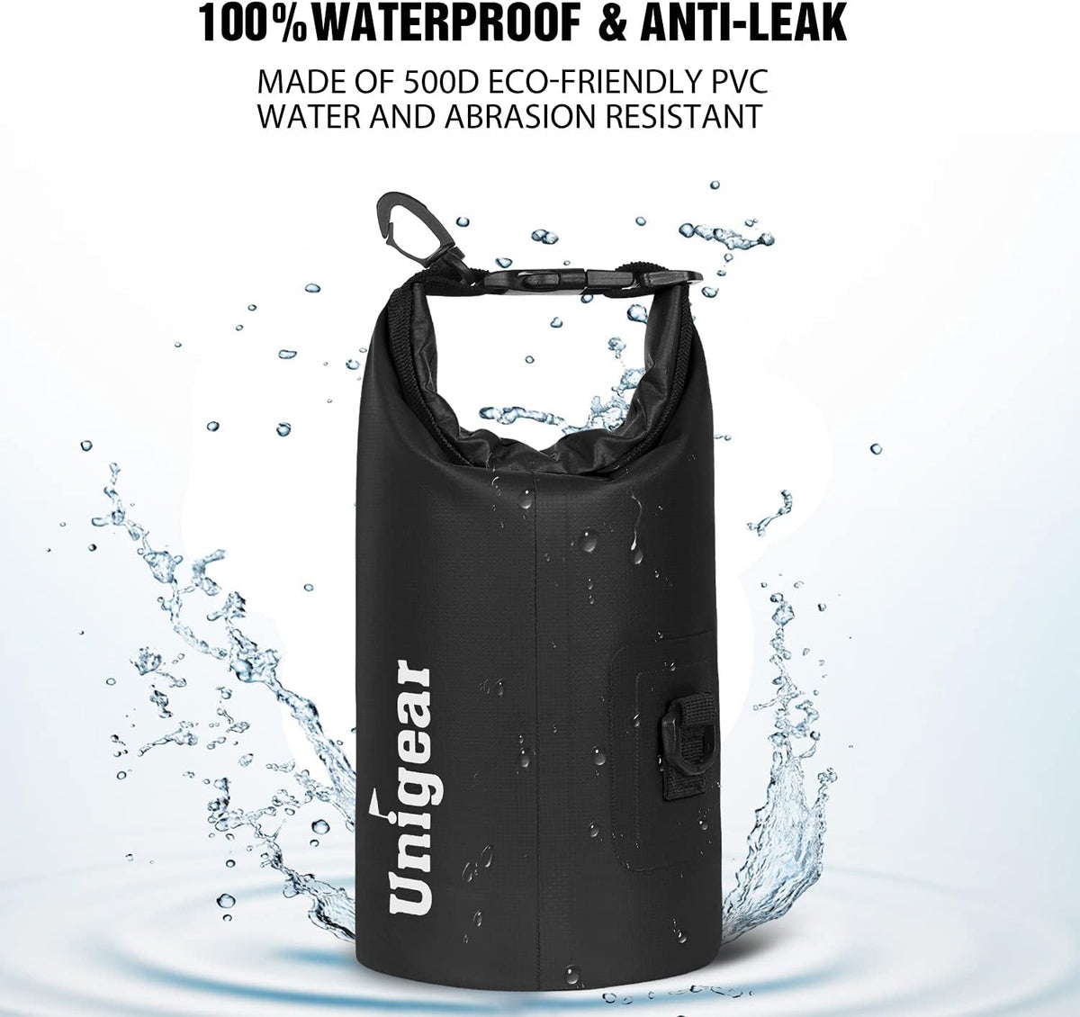 Unigear Waterproof Dry Bag - Lightweight Floating Design for Kayaking, Boating, Fishing | 2L to 40L Sizes