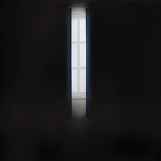 LEMOMO Navy Blue Thermal Blackout Curtains/38 x 63 Inch/Set of 2 Panels Room