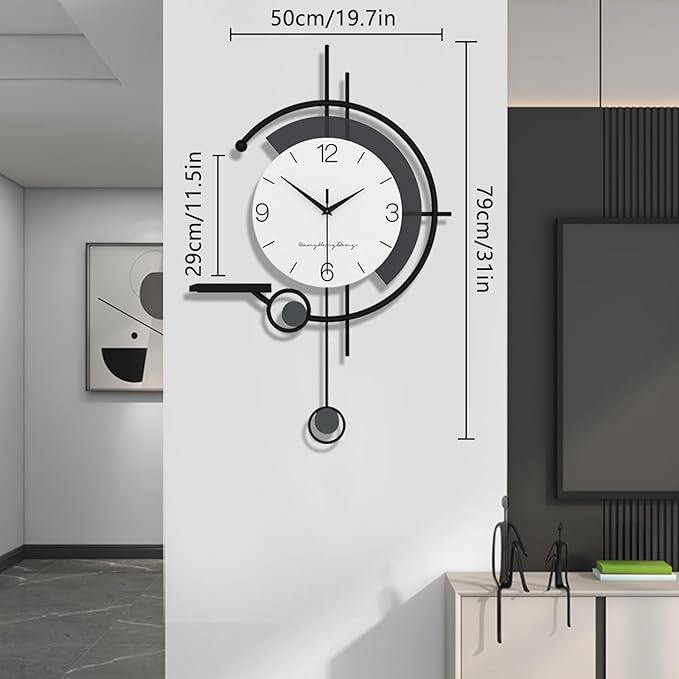 Modern Wall Clock Large Minimalist Decorative Wall Clocks Creativity Silent Non