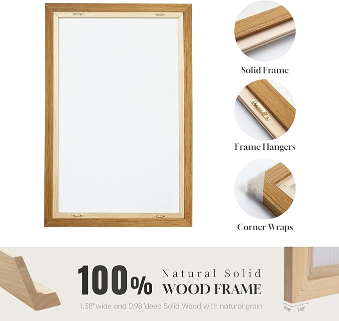 Large Framed Neutral Abstract Wall Art, Minimalist Colorful Pictures