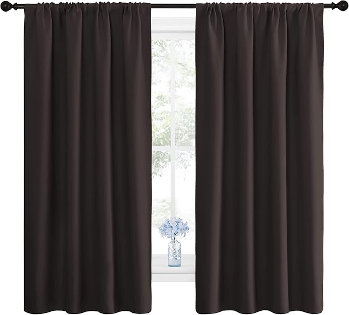 NICETOWN Blackout Curtain Panels 63 inches