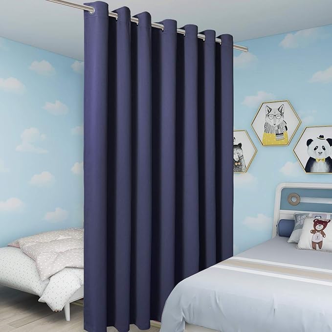 BONZER Room Divider Curtain Total Privacy Wall Wide Thermal Insulated Blackout