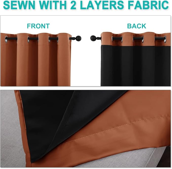 NICETOWN 100% Blackout Curtains