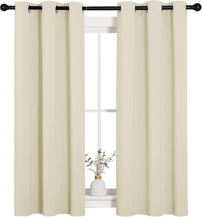 NICETOWN Room Darkening Draperies Window Curtain Panels, Thermal Insulated