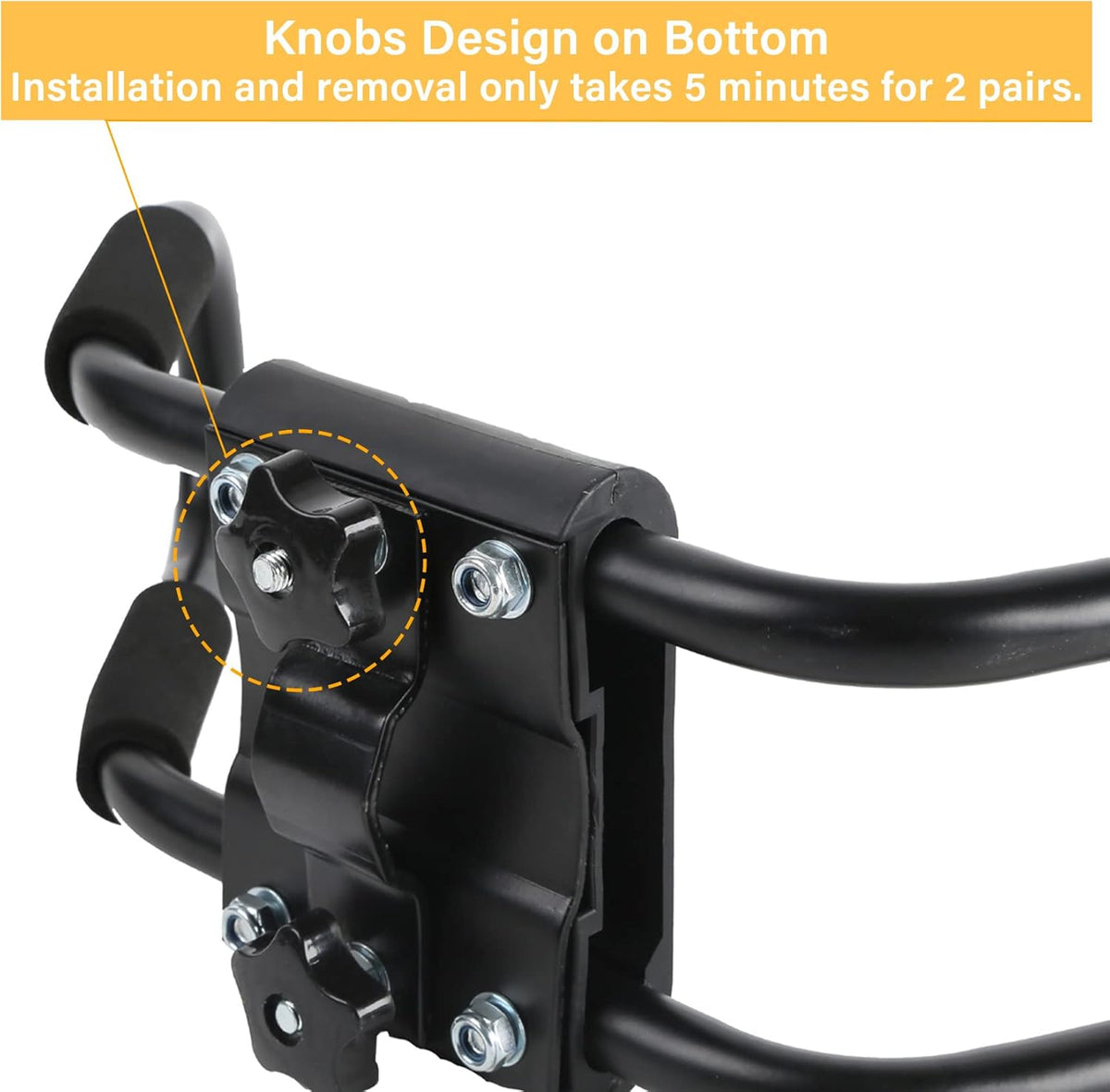 PIRIPARA Kayak Roof Rack - J-Bar Carrier Holder for Canoes & Surf Skis | Set of 4 for SUVs & Trucks