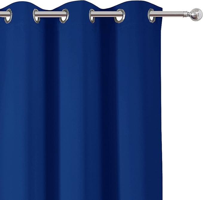 LEMOMO Blackout Curtains 42 x 63 inch/Royal Blue Curtains Set of 2