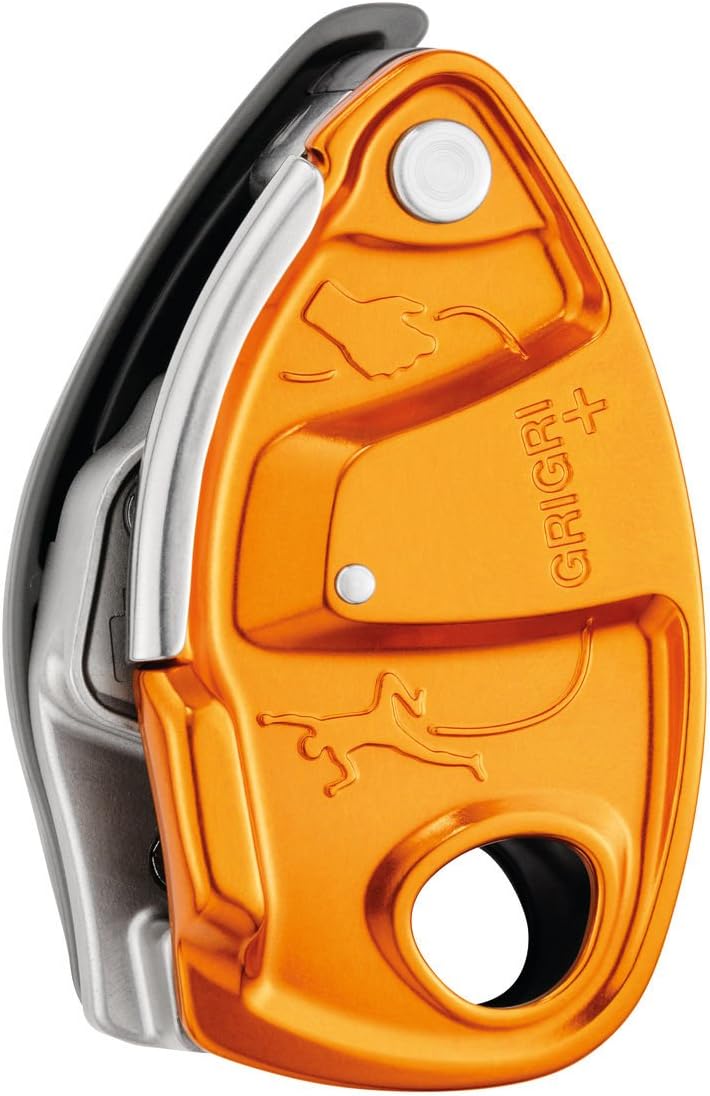 PETZL GRIGRI+ Belay Device with Cam-Assisted Blocking and Anti-Panic Handle, Suitable for Learners and Intensive Use