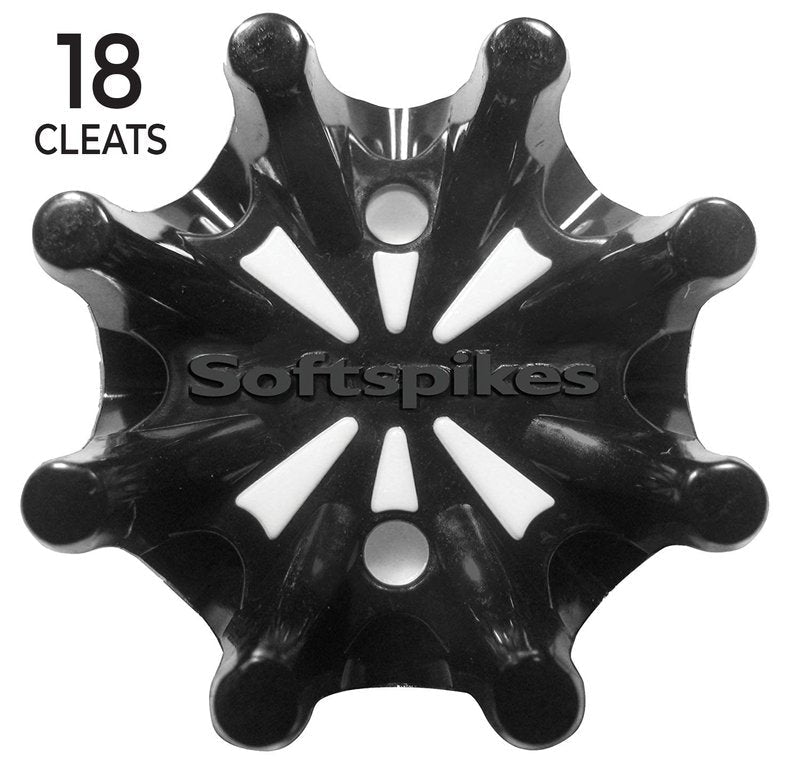Softspikes Pulsar Golf Cleats Fast Twist 3.0 - 18 Count Clamshell , Black