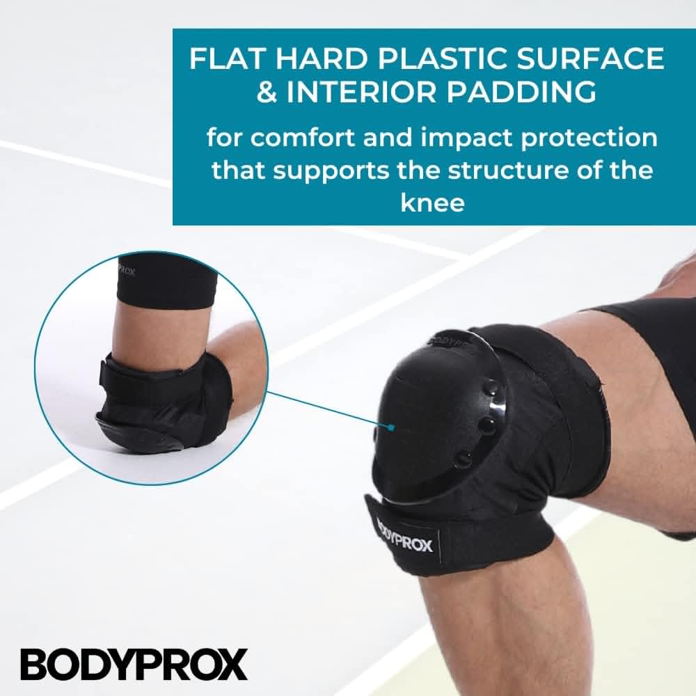 BODYPROX Knee Pads, Elbow Pads & Wrist Guards Set - Ultimate Protection for Skating & BMX | Adjustable Fit