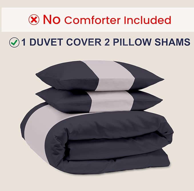 Kotton Culture 120"x120" 3 Pc Super King Plus/Super Oversize King Duvet Cover Set 100% Egyptian Cotton -600 TC Comforter Cover Zipper Closure & Corner Ties -Fits Only Extra Large Inserts -Dashing Grey
