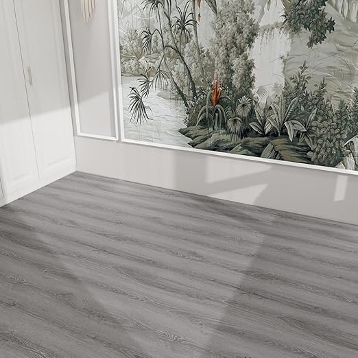 Wood Grain Peel and Stick Floor Tiles – 11.8” Width, Full Roll Length of 118" –