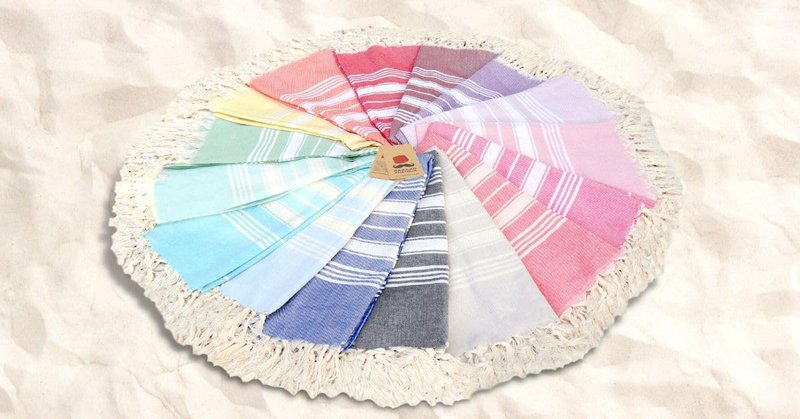 Bazaar Anatolia Turkish Beach Towel – 100% Cotton, Quick Dry, Sand Free Towel for Bathroom, Camping, Travel, Burgundy – Oversized 71x39 Inches – Stripe Mint