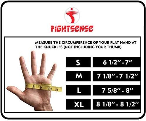 FIGHTSENSE Padded Gel Boxing Gloves - Long Elasticated Hand Wraps for MMA, Kickboxing & Training (Pair)