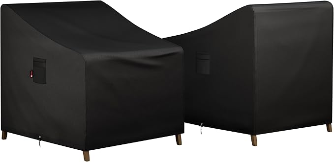 iBirdie Waterproof Outdoor Chair Covers 29 x 30 x 36 inch 2 Pack Patio Furniture Covers