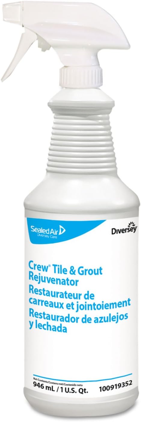 Diversey™ Crew® Tile And Grout Rejuvenator, Unscented, 32 Oz, Pack Of 12 Bottles