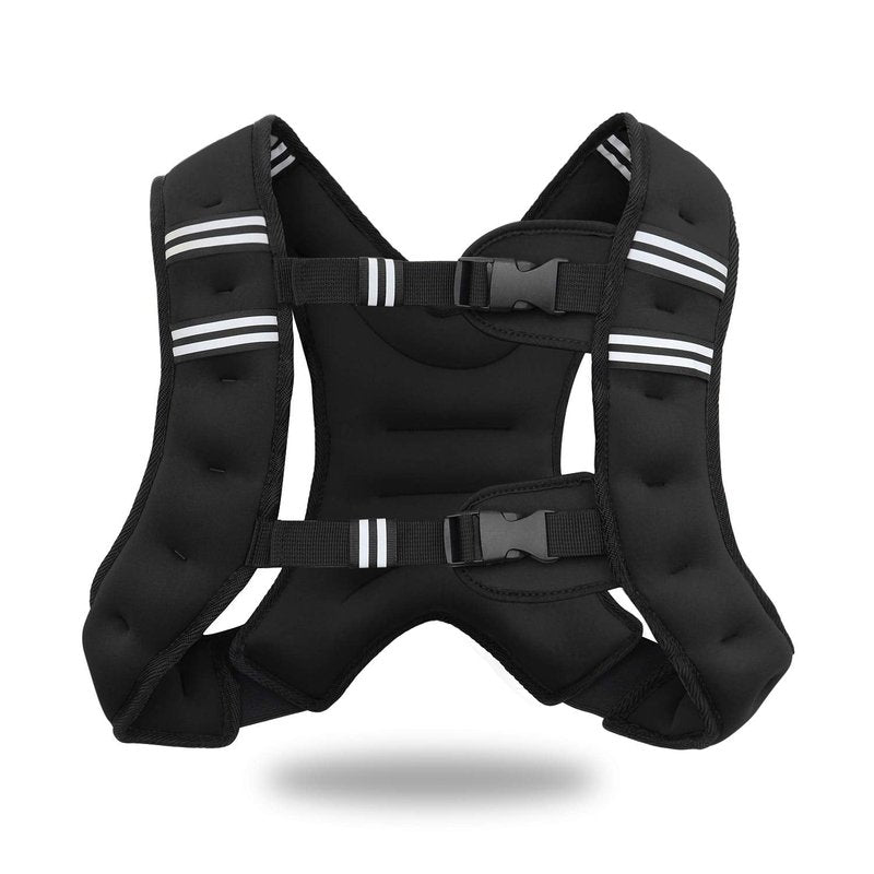 VIVITORY Weighted Vest Workout Equipment, 11lbs/18lbs Body Weight Vest for Men, Women, Strength Training, Running, Fitness, Muscle Building, Weight Loss, Weight lifting (18 lbs, Black)
