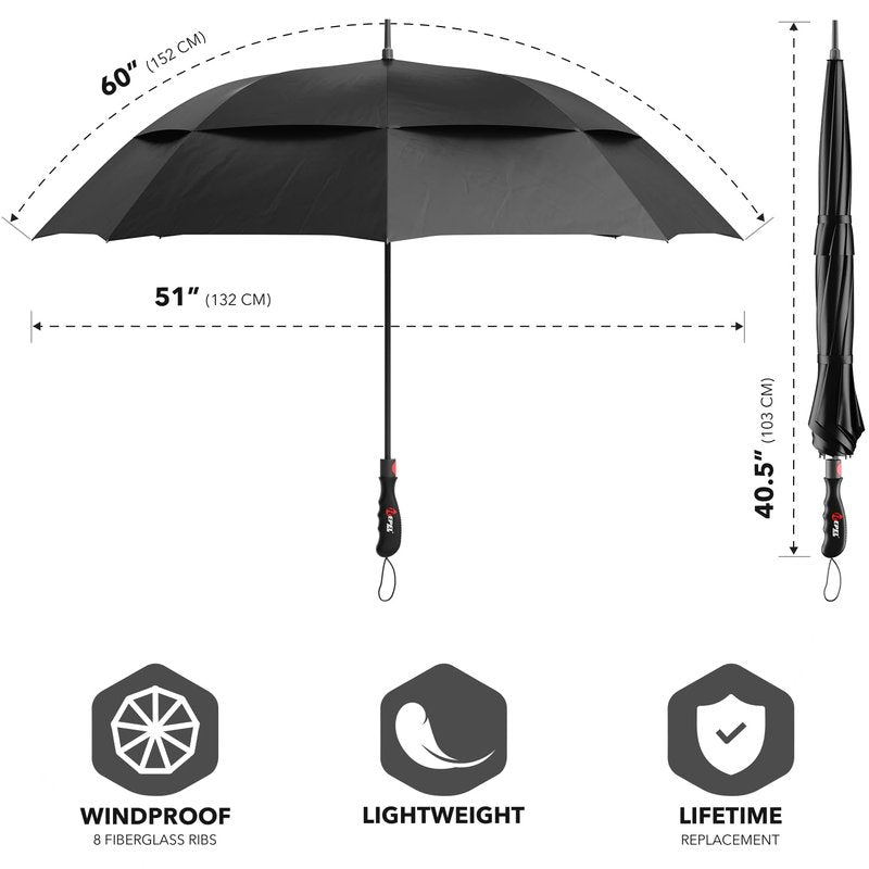 Repel Umbrella Windproof Travel Umbrellas for Rain - Easy Auto Open Close, Durable & Compact Umbrella, Strong Fiberglass Frame, Waterproof Canopy - Backpack, Purse, Portable Umbrella for Travel
