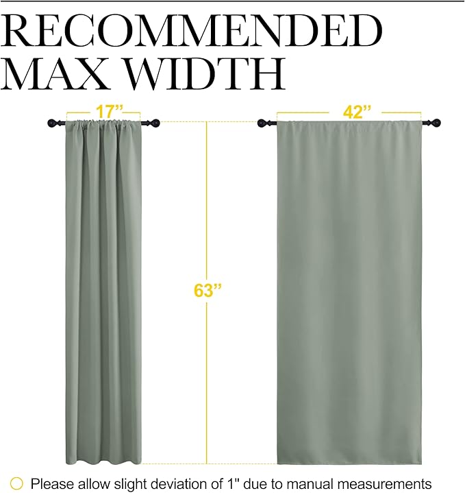 NICETOWN Window Curtains Blackout Drapes