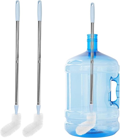 28-Inch Long Bottle Brush by [Brand Name] - 2-Pack Water Bottle Cleaner with Bendable Head & Durable Nylon Bristles