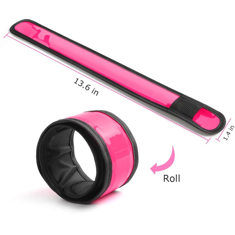 esonstyle 6 Pack LED Light Up Band Slap Bracelets, Night Safety Wrist Band for Cycling Walking Running Concert Camping Outdoor Sports