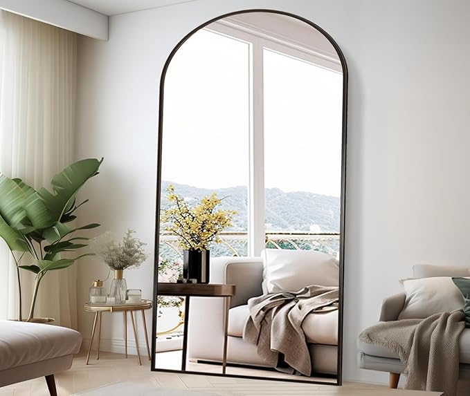 Rowjut Floor Full Length Mirror, Arched Mirrors Full Length 81"x41"