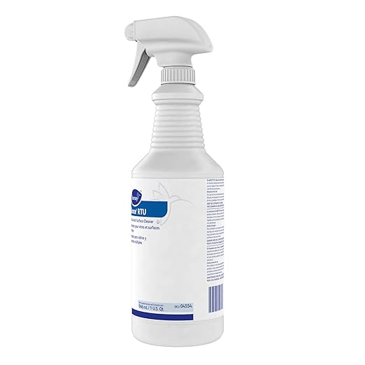 Diversey GLANCE 04554. Glass & Multi-Surface Cleaner, for Streak-Free Mirrors & Windows, Ready-to-Use, 32-Ounce (Pack of 12 with 12 spray nozzles)