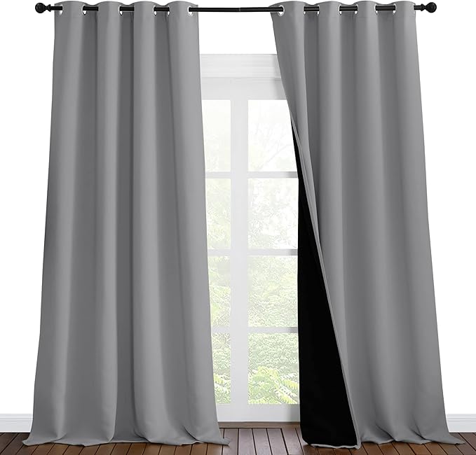 NICETOWN 100% Blackout Blinds, Laundry Room Decor Window Treatment Curtains