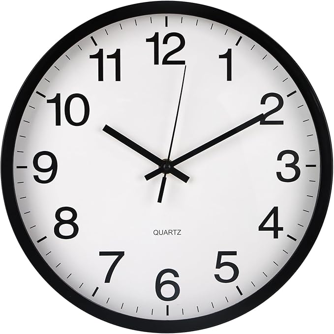 Wall Clock Non-Ticking Silent Quartz Movement Decor Clock Modern Simple Style