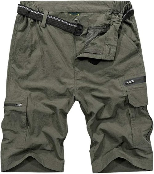 Jessie Kidden Mens Outdoor Casual Expandable Waist Lightweight Water Resistant Quick Dry Fishing Hiking Shorts