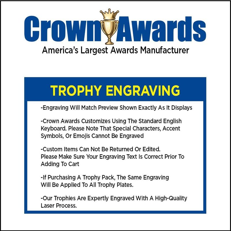 Crown Awards Drama Trophies with Custom Engraving, 7.25" Personalized Gold Drama Masks Trophy On Deluxe Round Base 1 Pack Prime