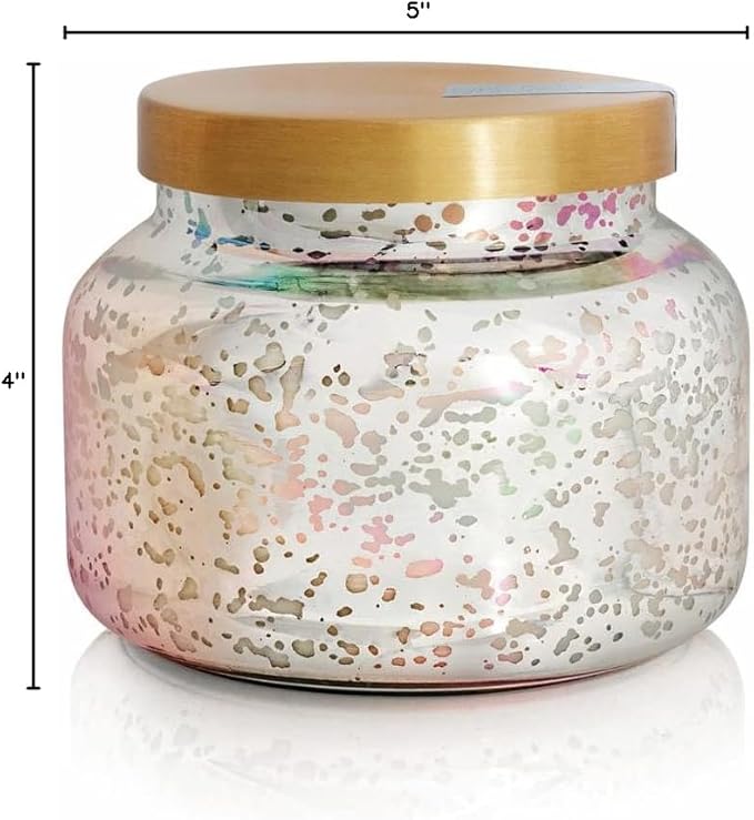 Capri Blue Mercury Iridescent Scented Candles for Home - Long Lasting Decorative Jar Luxury Candles - Gifts for Women & Men - Soy Wax Blend - Blue Jean (19 oz)