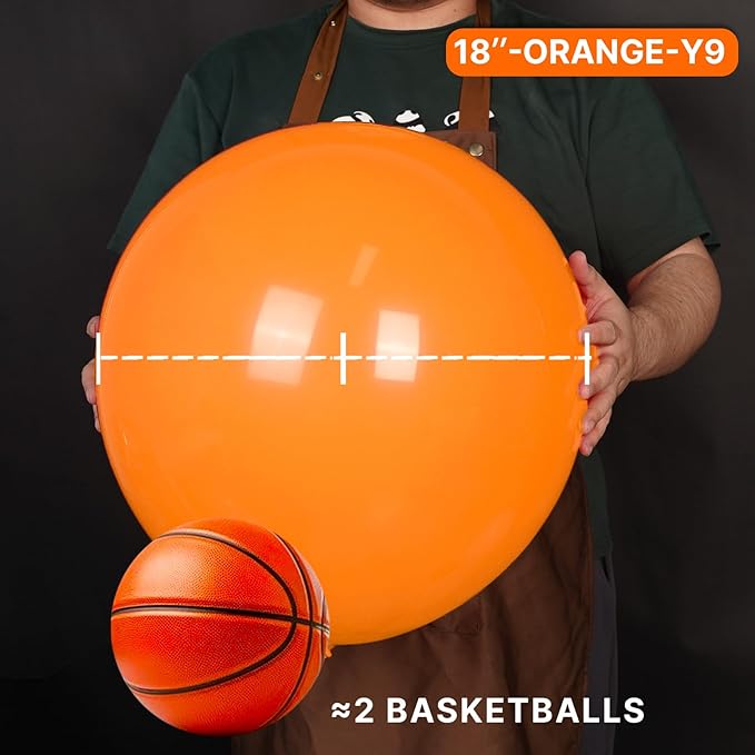 PartyWoo Orange Balloons 20pcs 18 Inch Fall Latex Helium Balloons for Birthday Baby Shower Graduation Fall Tangerine Little Cutie Pumpkin Tropical Sunshine Boho Theme Party Decorations Orange-Y9