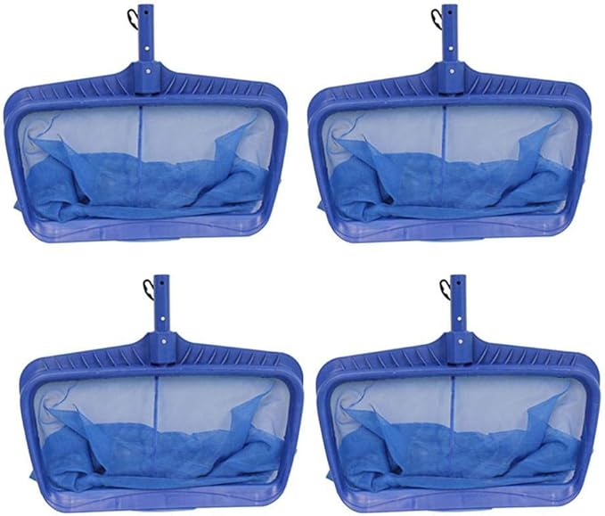 Swimline HYDROTOOLS 8040 Leaf Net for Inground Above Ground Pool Pond | Extra Large Skimmer Net Cleaning Tool & Ultra Fine Deep Mesh Bag | Durable Reinforced Plastic Frame | for Debris Bugs Pickup