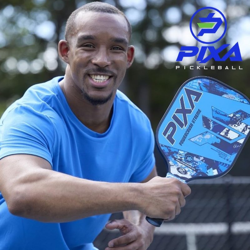 PIXA Pro XF T-700 Carbon Face Premium Pickleball Paddle; 20mm; Long 5.5 inch Handle; Premium Grip; Intermediate/Advanced; Great Gift!