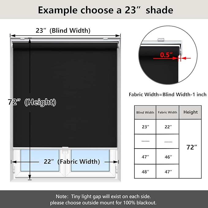 Cordless Roller Shades Blackout Blinds