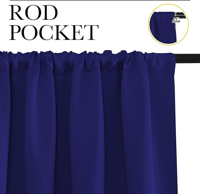 NICETOWN RV Blackout Curtains for Camper Windows, Kitchen Curtains, Short