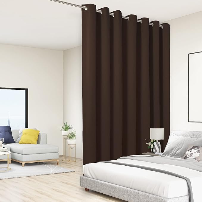 BONZER Room Divider Curtain Screen Partitions Total Privacy Wall Grommet Wide