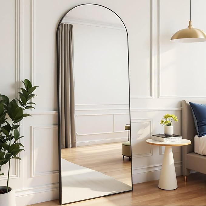 Rowjut Floor Mirror Arched Mirror Full Length 56"X20" Full Length Mirror can be