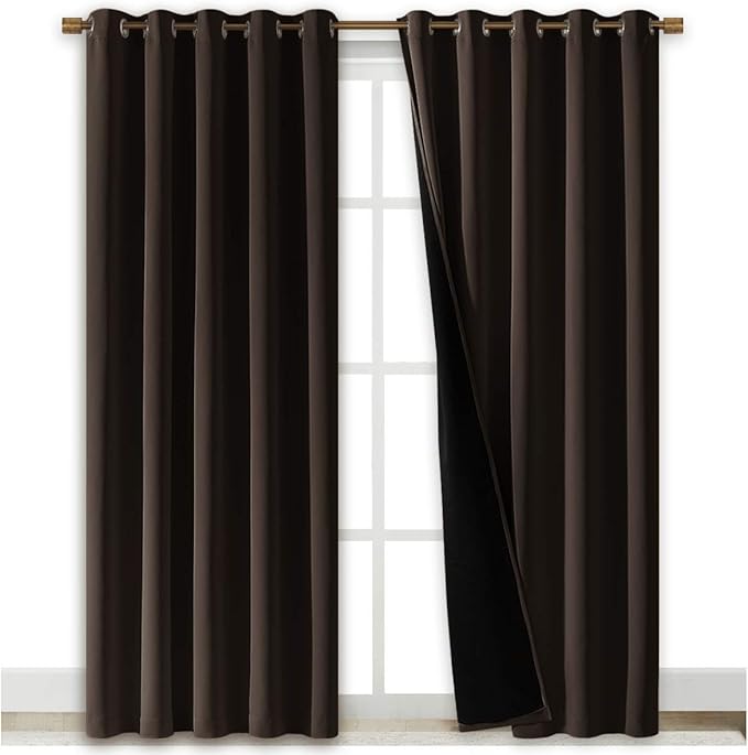 NICETOWN High-End Thermal Curtains, Full Blackout Curtains 84 inches Long