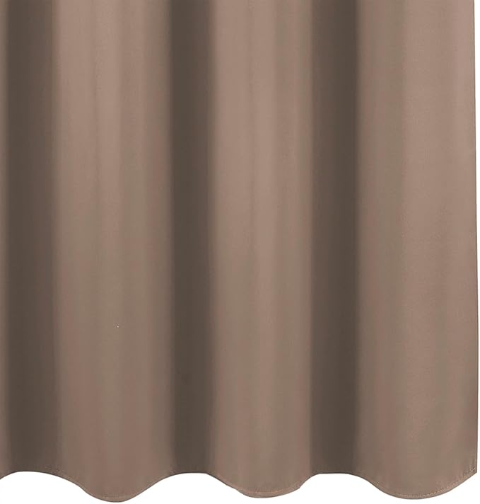LEMOMO Blackout Curtains 52 x 90 Inch Long Cappuccino Curtains Set of 2 Panels