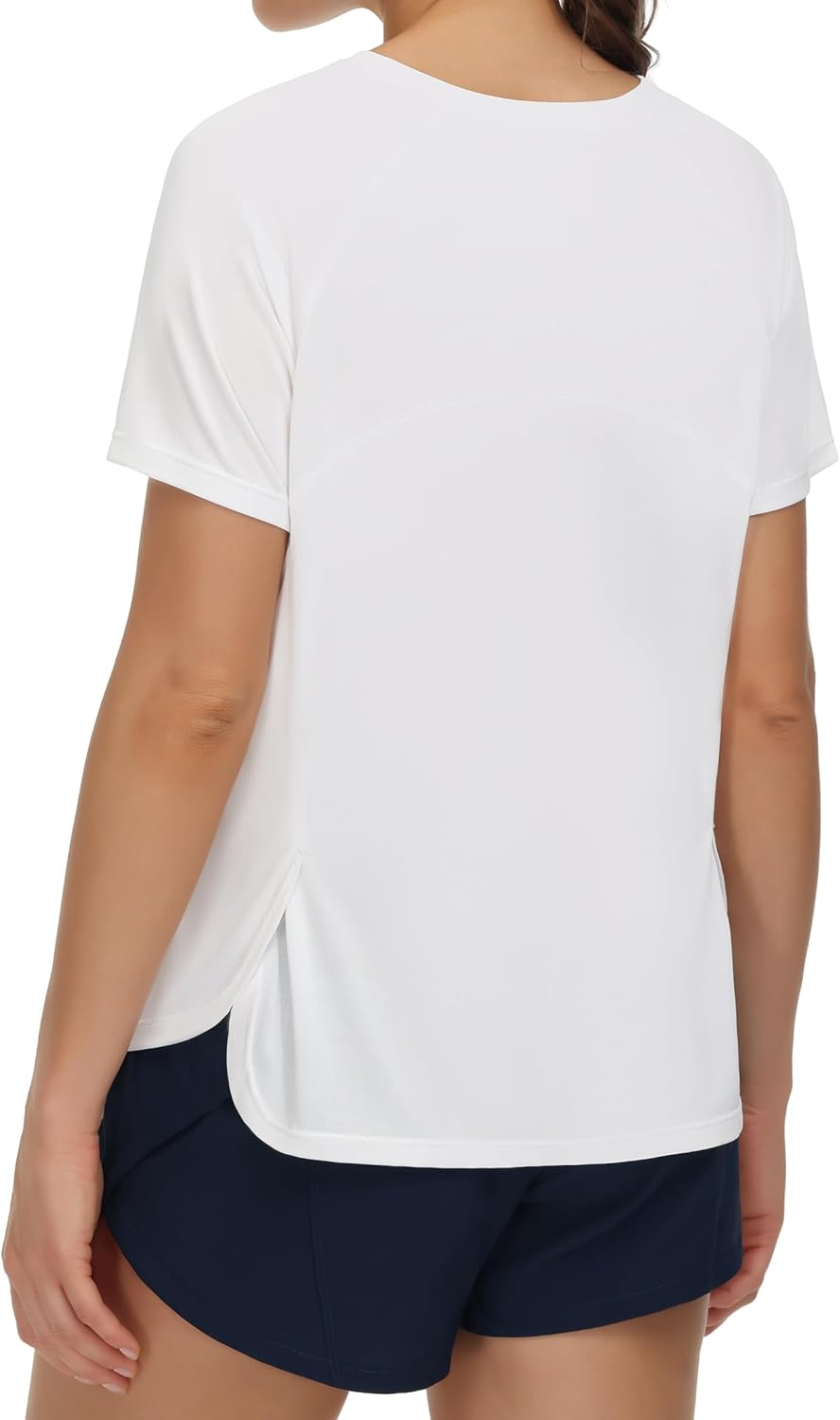 The Gym People Women's Breathable Short Sleeve Yoga Shirts - Athletic Tee with Side Slits