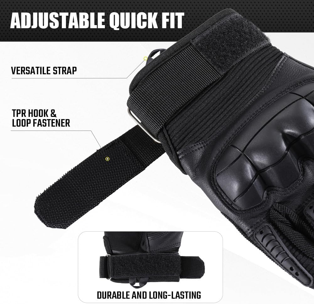 WTACTFUL Tactical Gloves for Men - Touch Screen Compatibility for Airsoft & Outdoor Activities